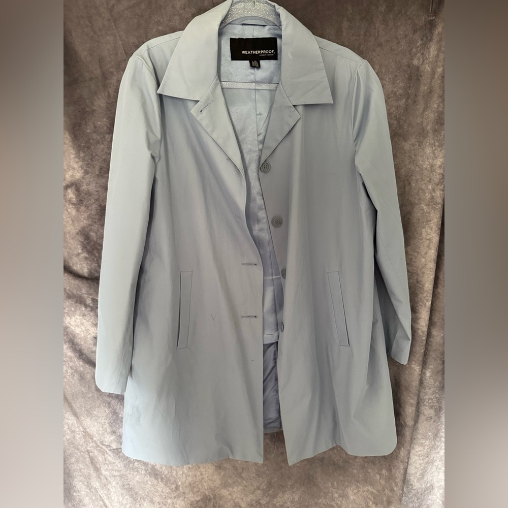 Velvet by Graham & Spencer Light Blue Trench Coat